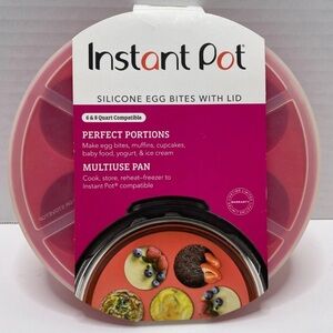 Brand new! $20 Instant Pot Silicone Egg Bites Pan with Lid - Red